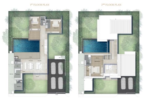 Вилла в Паттайе, Таиланд с 3 спальнями  № 170126 - фото 13