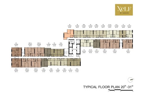 Кондоминиум с 1 спальней в Бангкоке, Таиланд № 170122 - фото 20