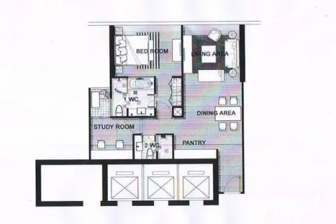Eigentumswohnung in Watthana, Bangkok, Thailand, 1 Schlafzimmer  № 218338 - Foto 3
