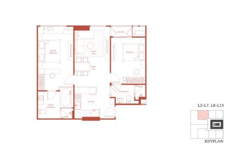 Кондоминиум с 2 спальнями в Бангкоке, Таиланд № 165367 - фото 14