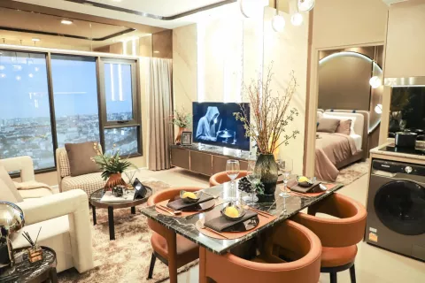 Дуплекс в Бангкоке, Таиланд с 2 спальнями  № 139842 - фото 3