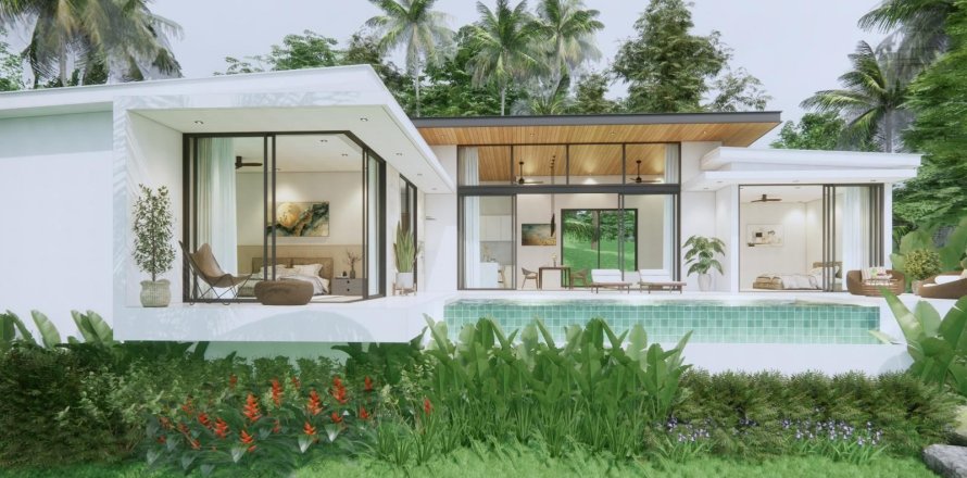 Вилла в Самуи, Таиланд с 3 спальнями  № 164458