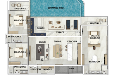 House in Ko Samui, Thailand 3 bedrooms № 191324 - photo 18