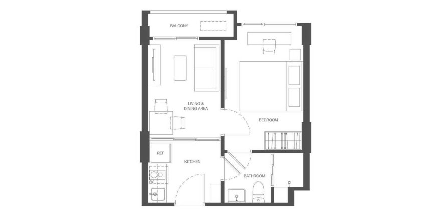 ЖК The Base Ratchada 19 в Бангкоке, Таиланд № 169679 - фото 1