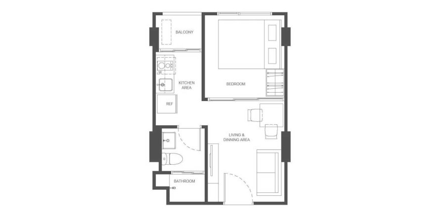 Off-plan The Base Ratchada 19 in Bangkok, Thailand № 169679 - photo 1
