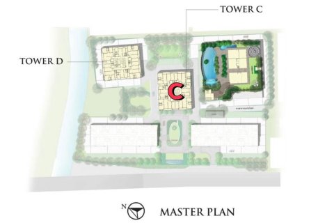 Condo à Watthana, Bangkok, Thaïlande, 3 chambres  № 160591 - photo 9