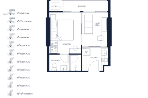 Studio dans le Condo à Pattaya, Thaïlande  № 173284 - photo 2