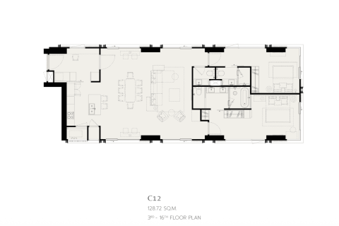 Condo à Bang Rak, Bangkok, Thaïlande, 2 chambres  № 173314 - photo 2