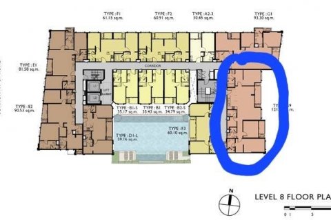 Кондоминиум с 3 спальнями в Бангкоке, Таиланд № 133827 - фото 21