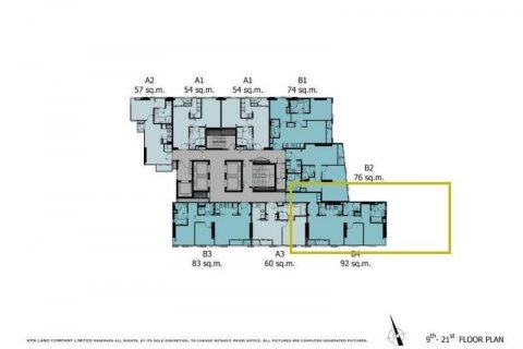 Кондоминиум с 2 спальнями в Ваттхане, Бангкок, Таиланд № 133825 - фото 15