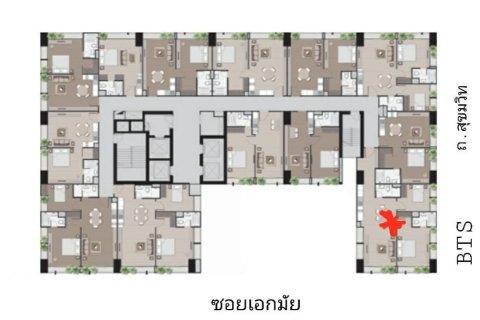 Кондоминиум с 2 спальнями в Бангкоке, Таиланд № 147043 - фото 11