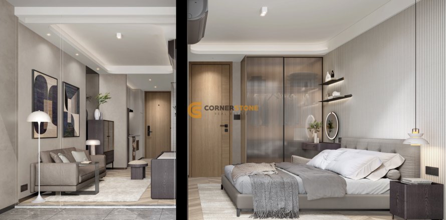 Studio in the Condo on Jomtien Beach, Pattaya, Thailand  № 232953
