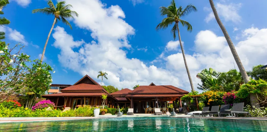 Вилла в Самуи, Таиланд с 4 спальнями  № 163537