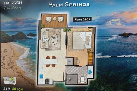 Studio dans le Condo à Pattaya, Thaïlande  № 144800 - photo 11