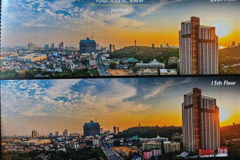 Studio dans le Condo à Pattaya, Thaïlande  № 144800 - photo 7