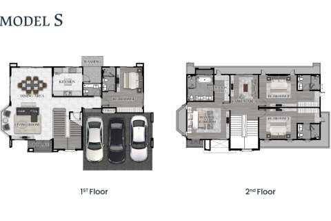 Вилла в Паттайе, Таиланд с 5 спальнями  № 150982 - фото 7