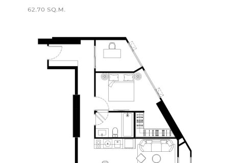 Condo à Pattaya, Thaïlande, 1 chambre  № 170129 - photo 15