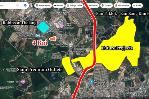Земельный участок в Пхукете, Таиланд 6400м2  № 147183 - фото 4