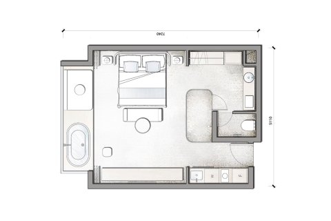 Wohnung in Kamala, Thailand 1 Schlafzimmer № 223386 - Foto 3