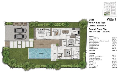 Villa auf Nai Yang, Thailand 4 Schlafzimmer № 222363 - Foto 12