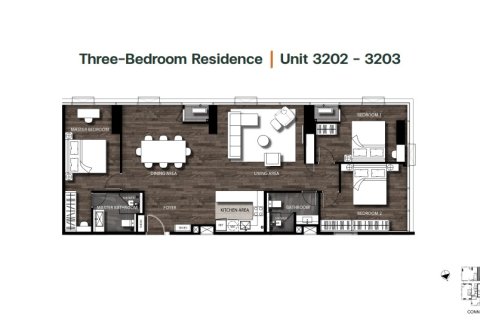 Eigentumswohnung in Phaya Thai, Bangkok, Thailand, 3 Schlafzimmer № 222362 - Foto 21