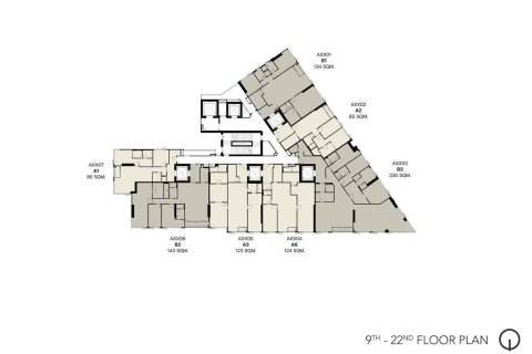 Eigentumswohnung in Bangkok, Thailand, 2 Schlafzimmer  № 222359 - Foto 14
