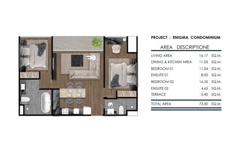 Condo à Rawai, Thaïlande, 2 chambres  № 165759 - photo 20