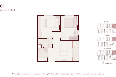 Condominio de 1 dormitorio en Bangkok, Tailandia № 233675 - foto 10