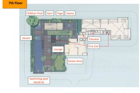 Кондоминиум с 2 спальнями в Бангкоке, Таиланд № 144212 - фото 10