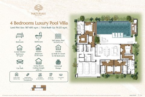 Villa in Bang Tao, Thailand 4 bedrooms № 166199 - photo 11