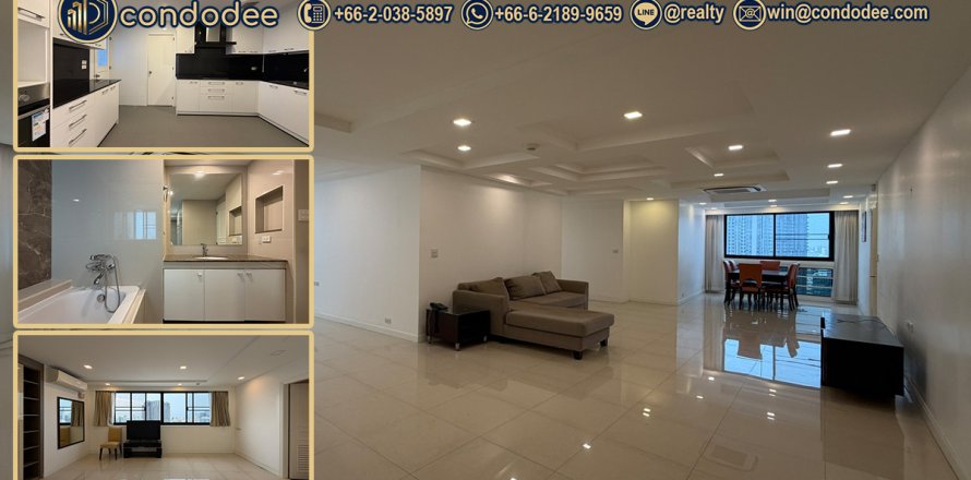 Condo in Khlong Toei, Bangkok, Thailand, 3 bedrooms  № 201296