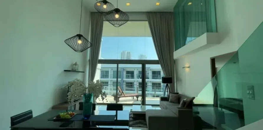 Дуплекс в Паттайе, Таиланд с 2 спальнями  № 154356