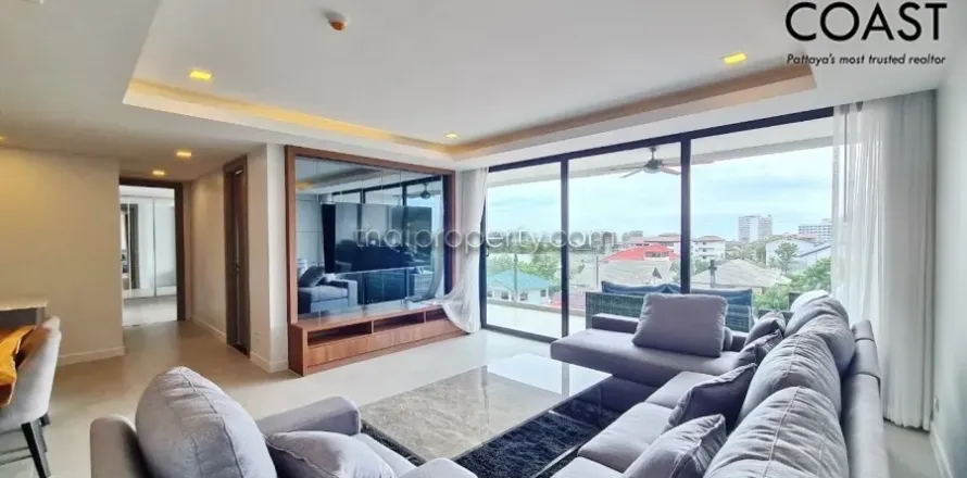 Condominio de 2 dormitorios en Jomtien Beach, Pattaya, Tailandia № 213671
