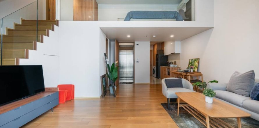 Дуплекс в Бангкоке, Таиланд с 1 спальней  № 160977