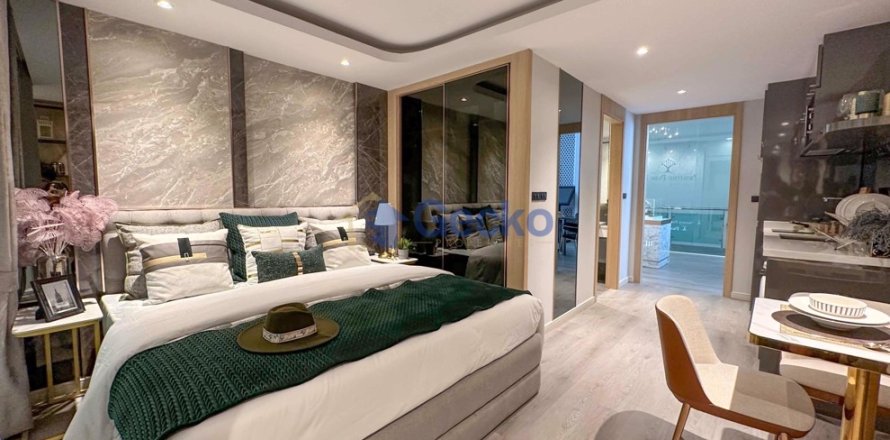 Estudio en el condominio en Pattaya, Tailandia № 209381