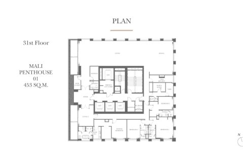 Пентхаус в Бангкоке, Таиланд с 4 спальнями № 170073 - фото 9