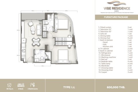 Condo in Karon, Thailand, 2 bedrooms № 169756 - photo 22