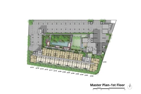 Condo à Hua Hin, Thaïlande, 3 chambres  № 166230 - photo 12