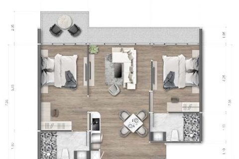 Condo à Patong, Thaïlande, 2 chambres  № 166226 - photo 16