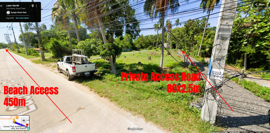 Земельный участок в Самуи, Таиланд 1040м2  № 169096