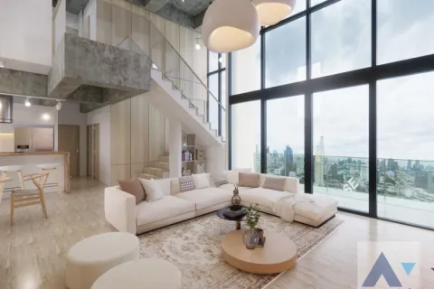 Ático de 4 dormitorios en Watthana, Bangkok, Tailandia № 215082