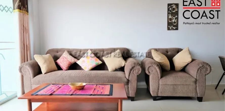 Condominio de 2 dormitorios en Jomtien Beach, Pattaya, Tailandia № 212364