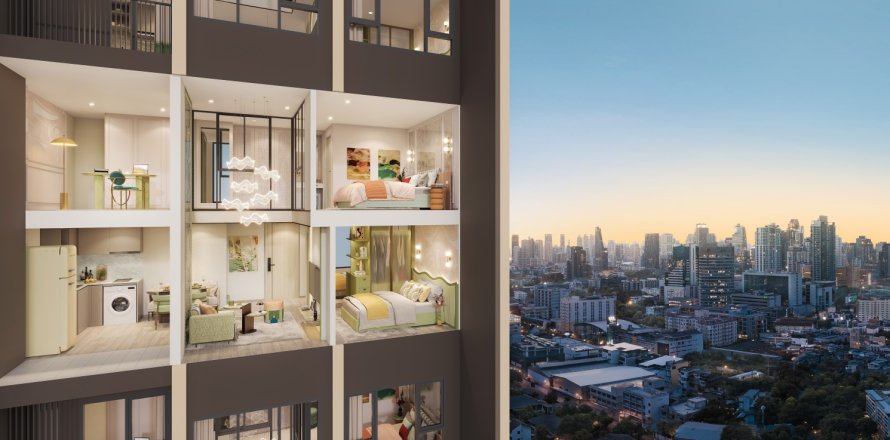 Кондоминиум с 2 спальнями в Бангкоке, Таиланд № 170115