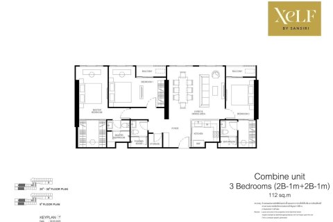 Кондоминиум с 3 спальнями в Бангкоке, Таиланд № 170119 - фото 20