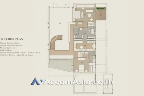 Duplex in Sathon, Bangkok, Thailand 3 Schlafzimmer № 215426 - Foto 8