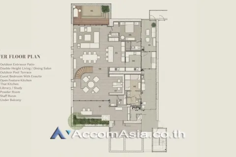 Duplex in Sathon, Bangkok, Thailand 3 Schlafzimmer № 215426 - Foto 7