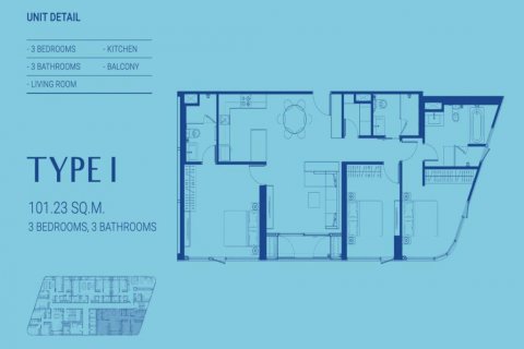 Condo à Bangkok, Thaïlande, 3 chambres № 114322 - photo 1