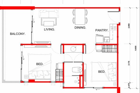 Wohnung in Kata, Thailand 2 Schlafzimmer № 223254 - Foto 29