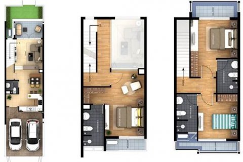 Таунхаус в Ча-аме, Таиланд с 3 спальнями  № 145294 - фото 16