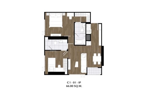 Condo à Bangkok, Thaïlande, 2 chambres  № 165725 - photo 15